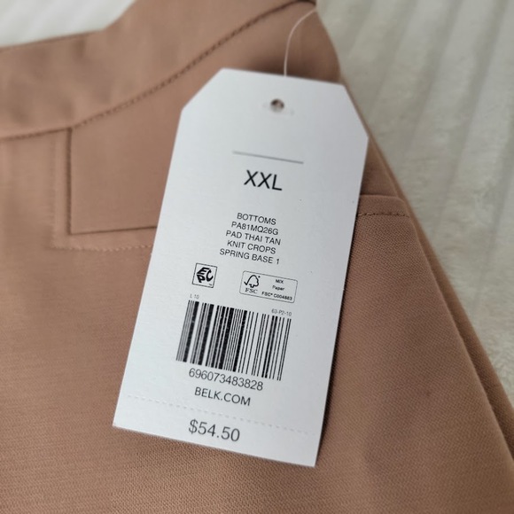 Wonderly Knit Crops Pad Thai Tan Size XXL Spring Base 1 NWT Plus Size Capsule - Picture 3 of 8